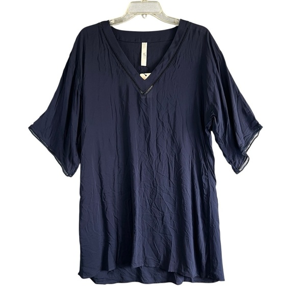 Marie Jo Other - MARIE JO Claudine Swim Cover Up Kaftan Navy Blue Size Small NWT